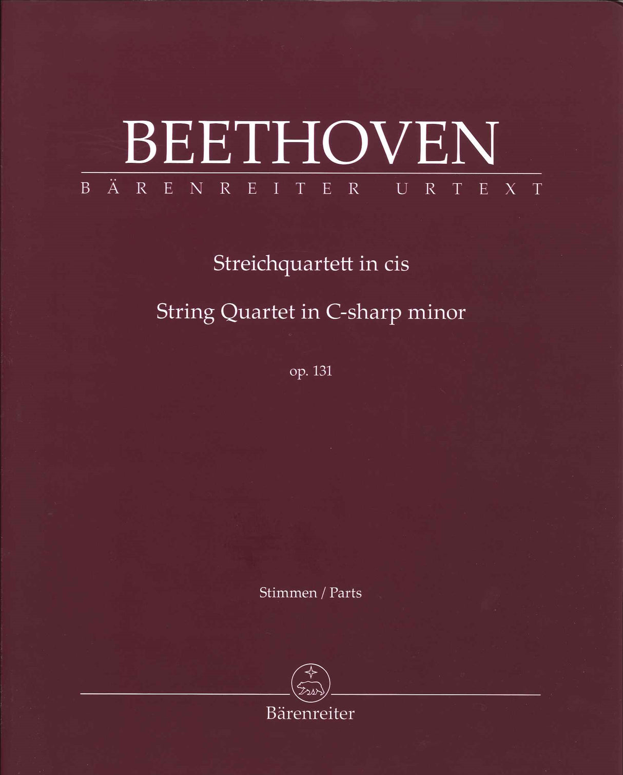Beethoven, String Quartet op. 131 (Barenreiter)