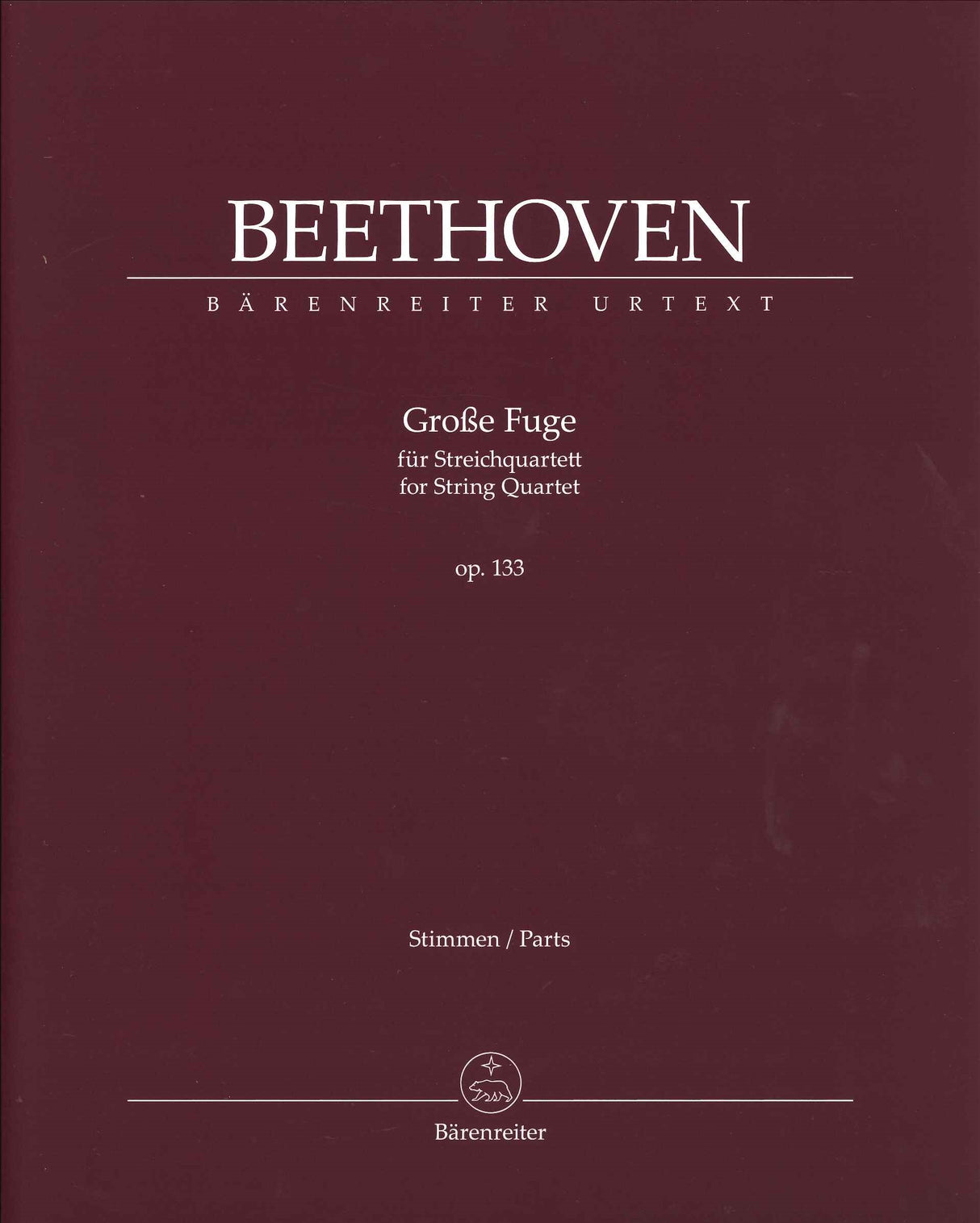 Beethoven, String Quartet op. 133 (Barenreiter)