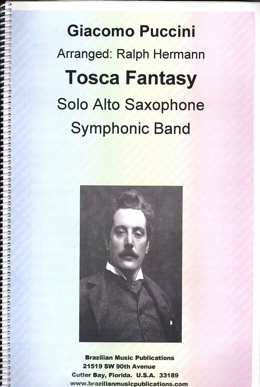 Puccini, Tosca Fantasy (ASax,Band) (Brazilian Music Publications)