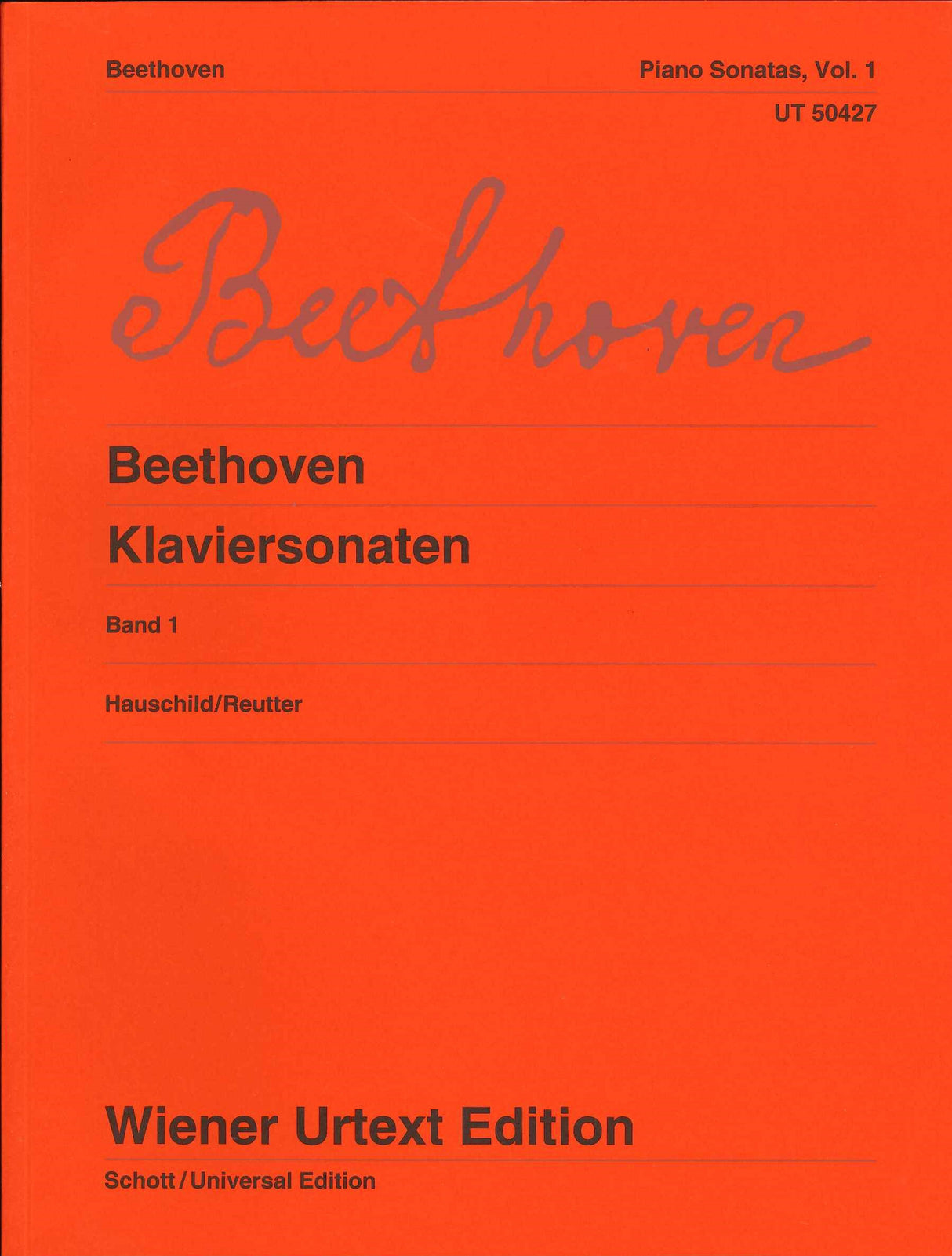 Beethoven, Sonatas 1 (Hauschild/Reutter) (Wiener Urtext Edition)