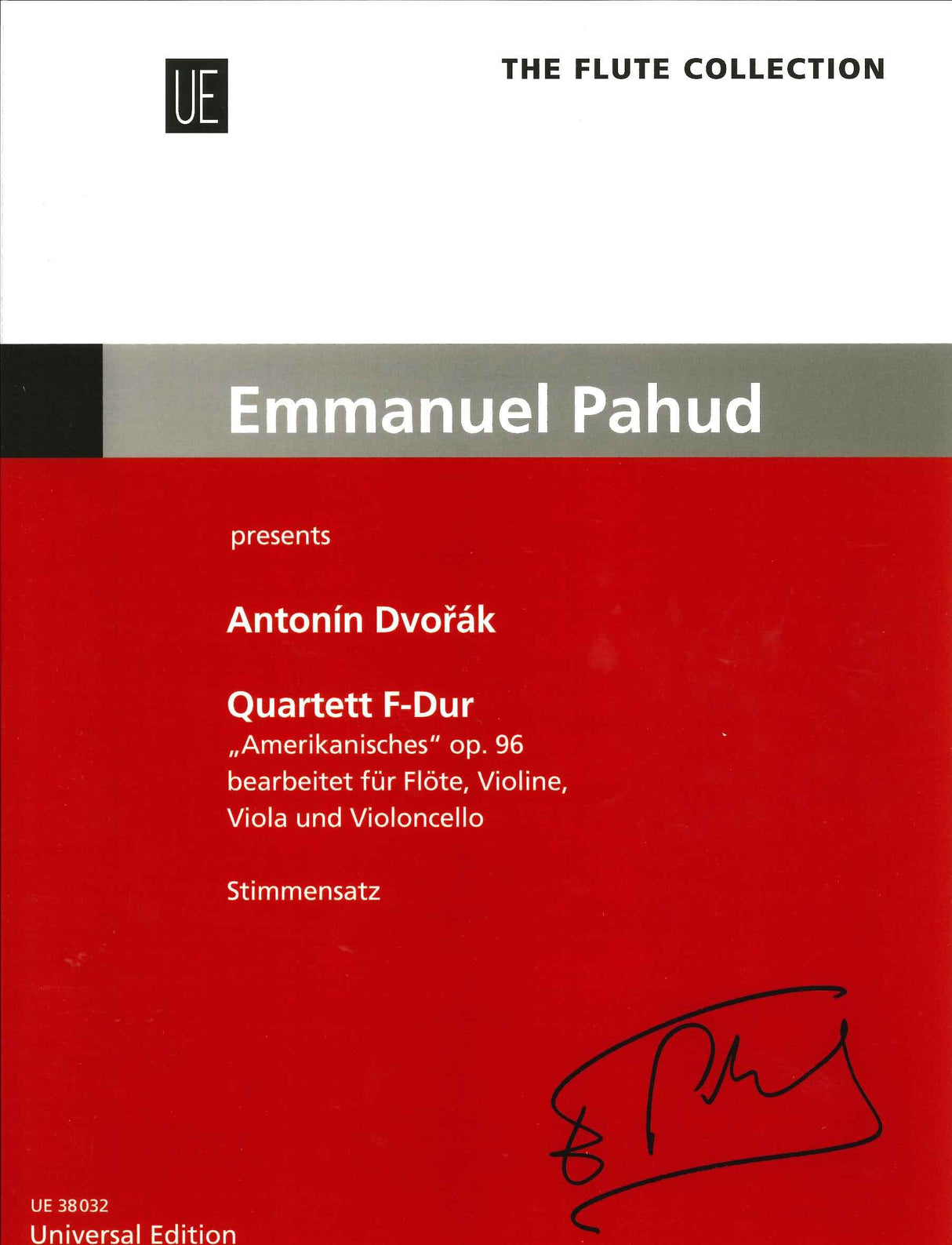 Dvorak, Quartet 'American' (Fl,Str)Parts (Universal)