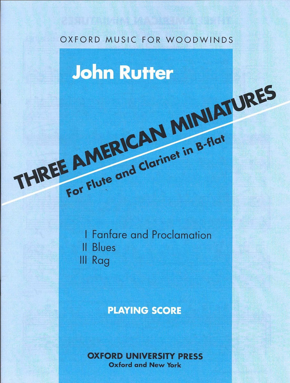Rutter, 3 American Miniatures (Fl,Cl) (Oxford University Press)