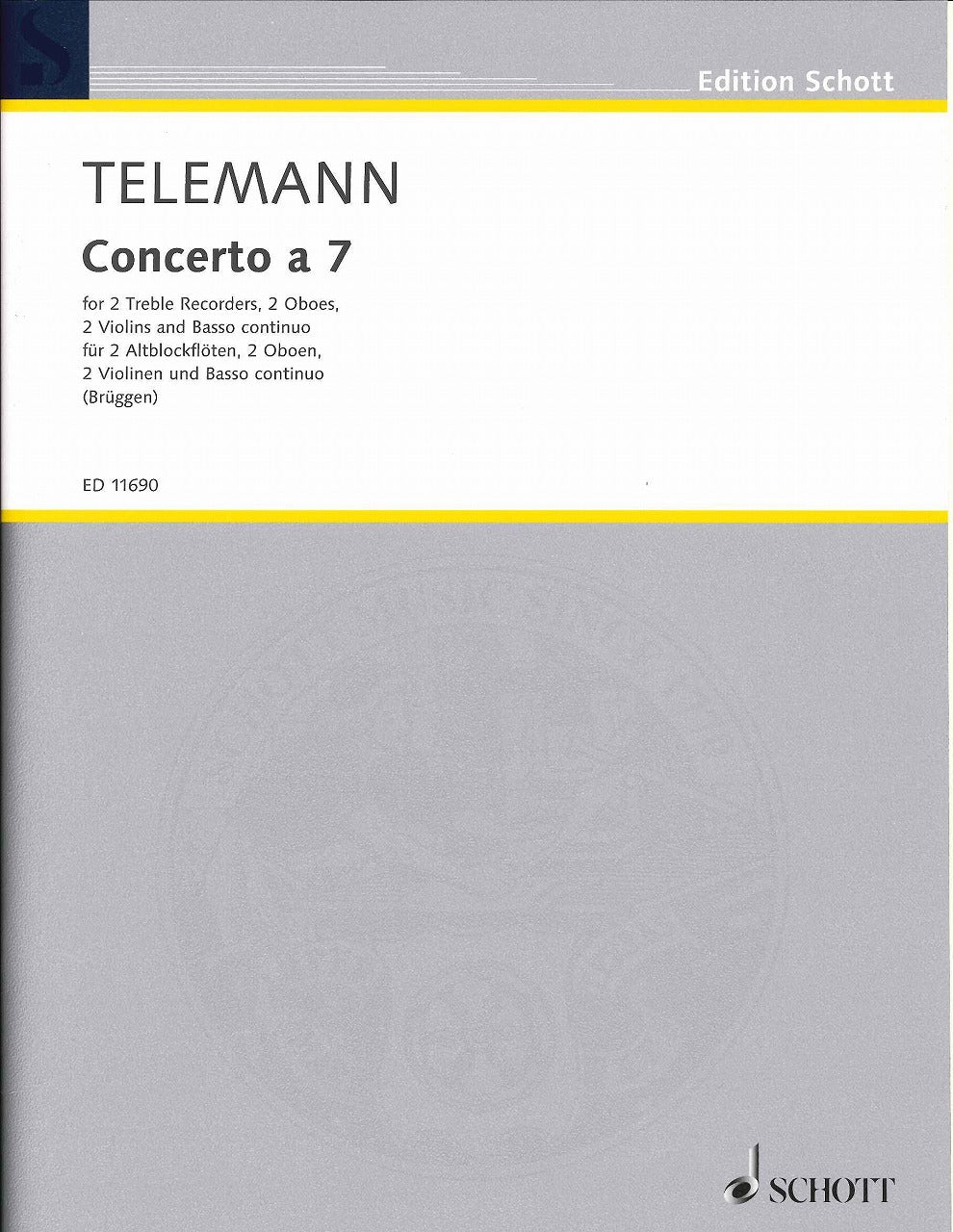 Telemann, Concerto a 7 (Score,Parts) (Schott)