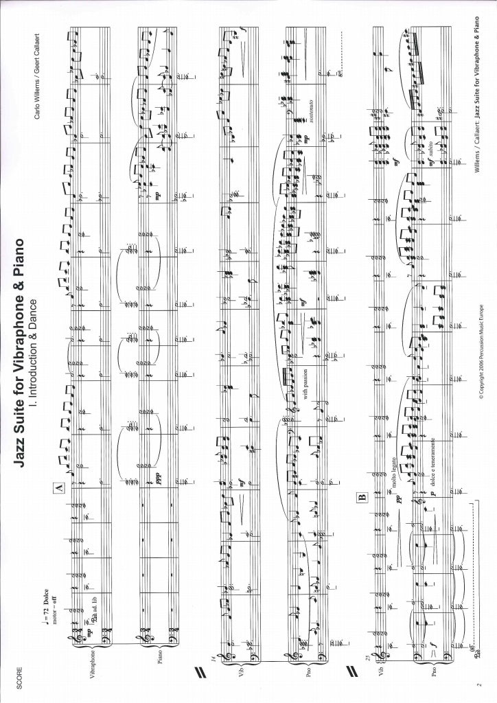 Willems/Callaer, Jazz Suite (Percussion Music Europe)