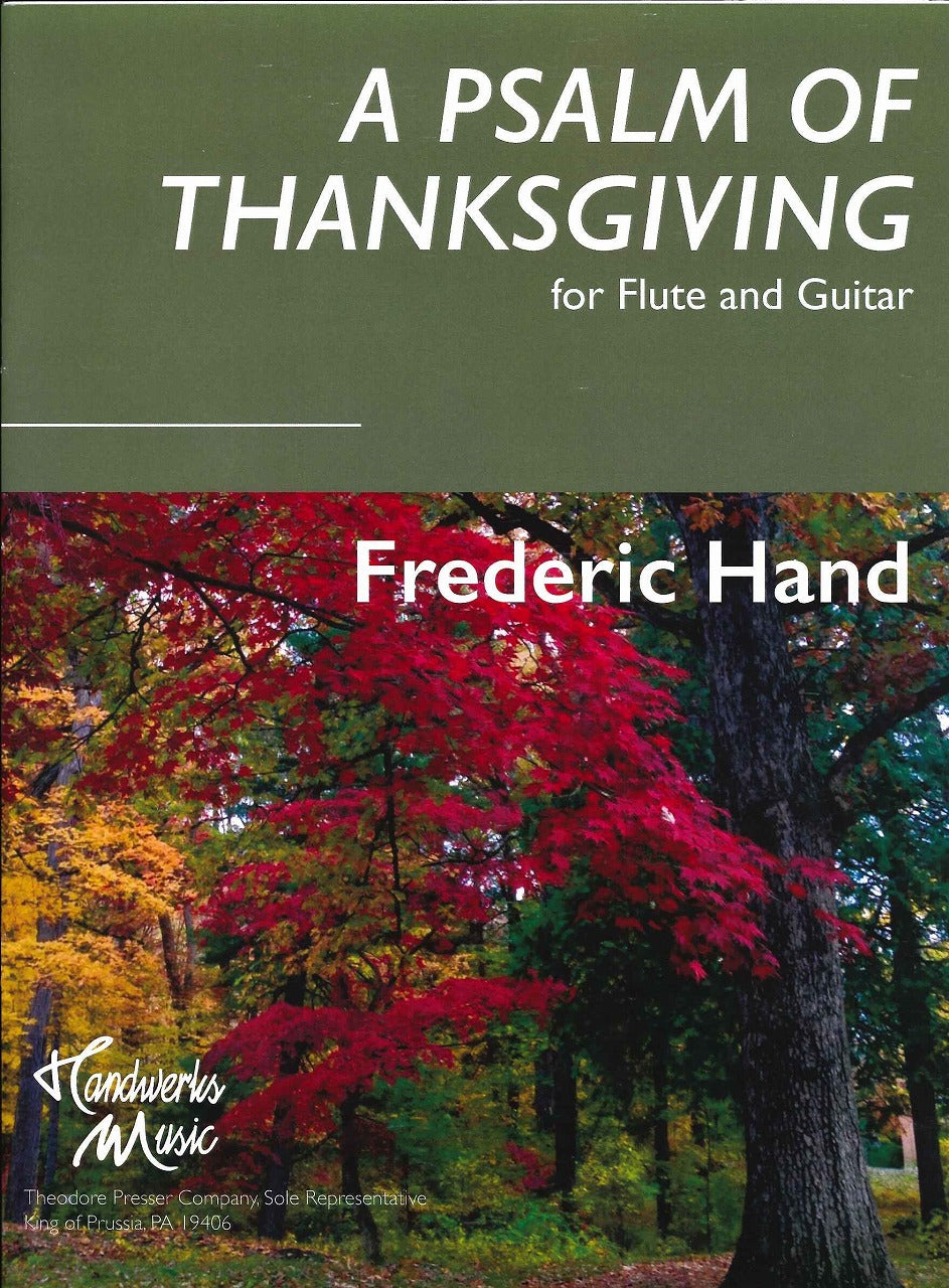 Hand, Psalm of Thanksgiving (Fl,Guit) (Handwerks Music/Presser)