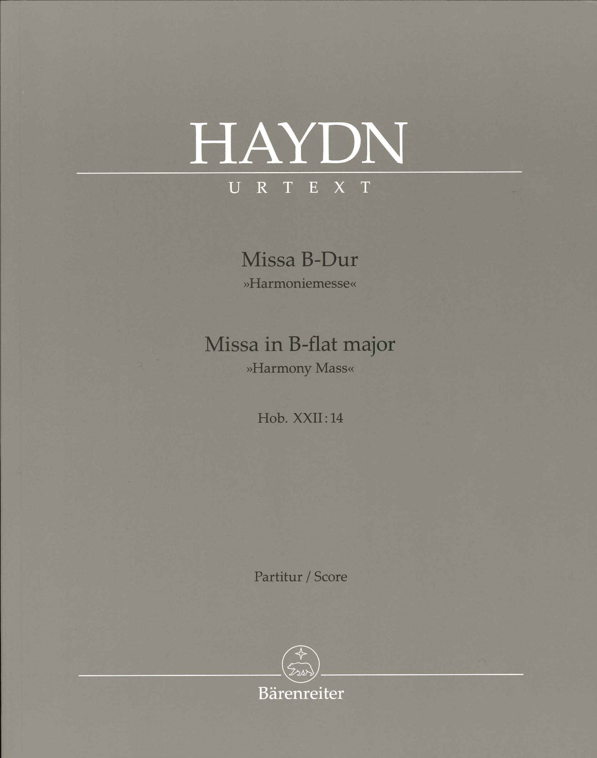 Haydn, Missa Hob. 22/14 Full Score (Barenreiter)