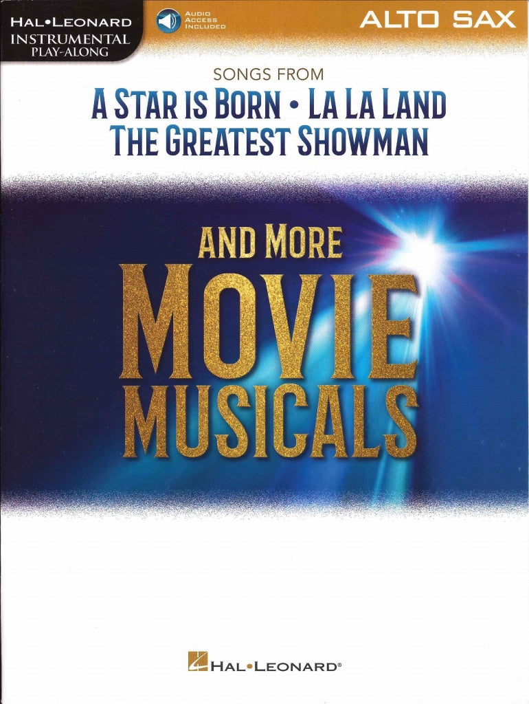 Movie Musicals (ASax,Online Audio) (Hal Leonard)