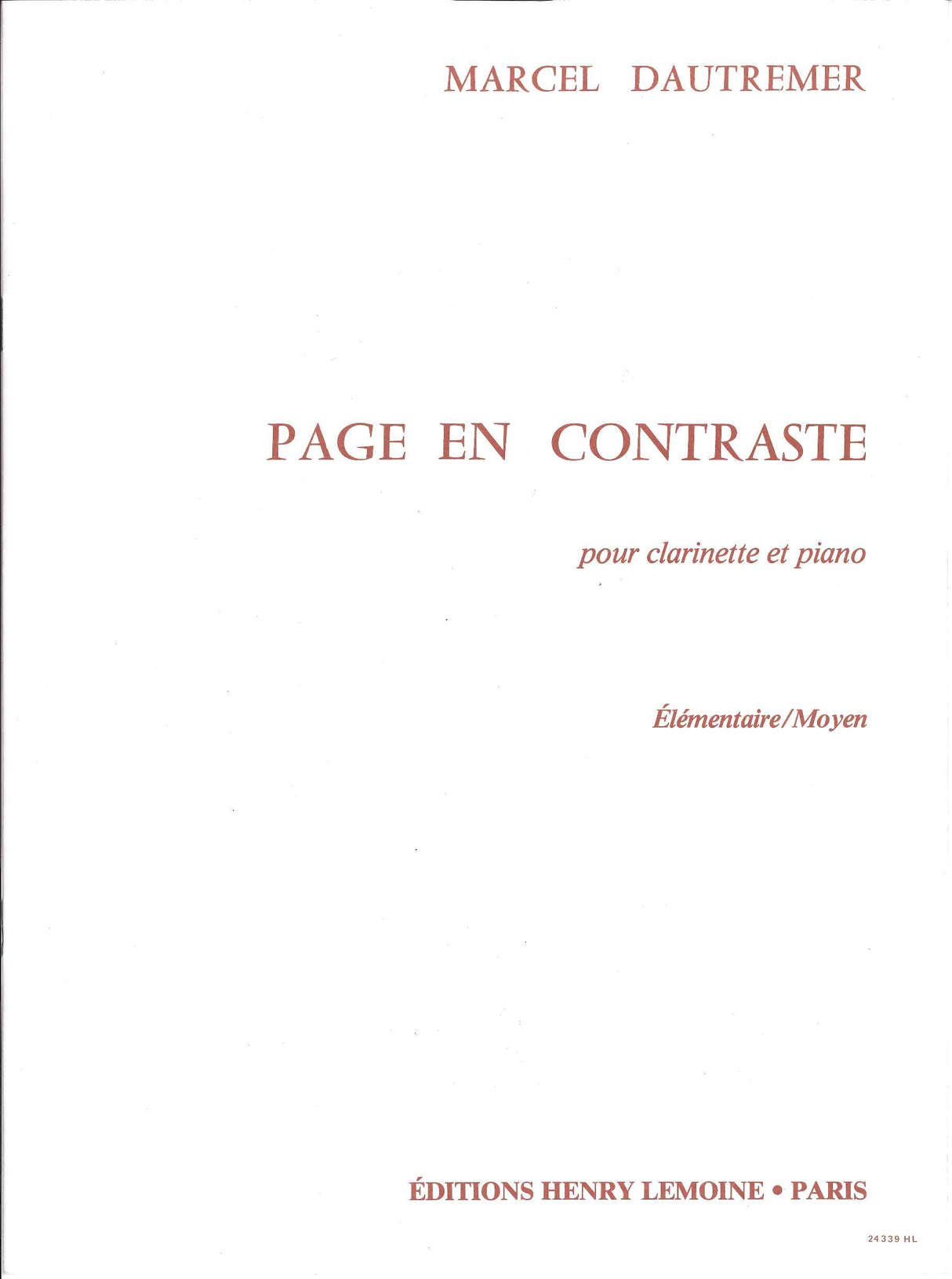 Dautremer, Page en contraste (Lemoine)
