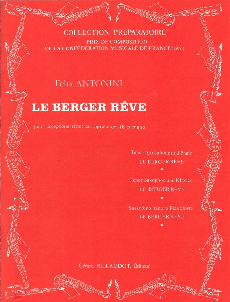 Antonini, Berger reve (T/S Sax,Pf) (Billaudot)