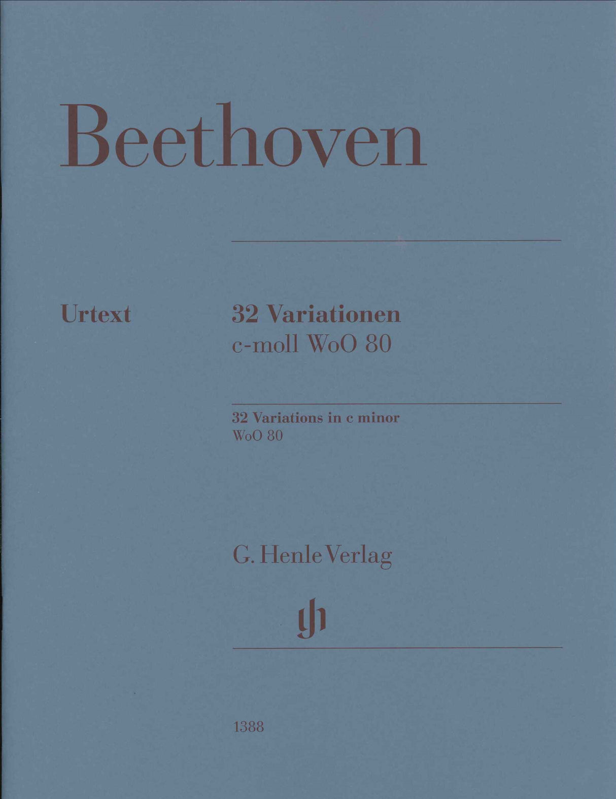 Beethoven, Variations WoO 80 (Loy) (Henle)