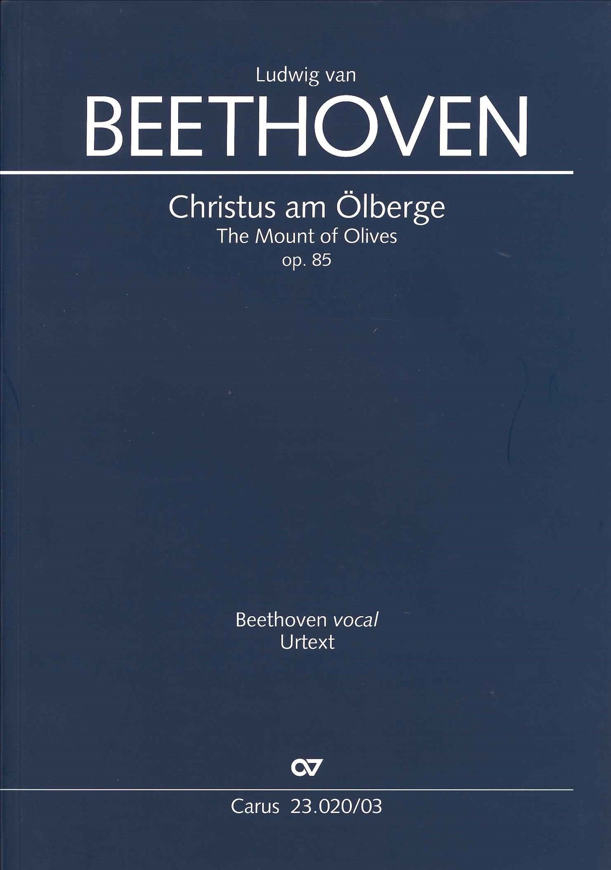 Beethoven, Christus am Olberge op. 85 (Carus)