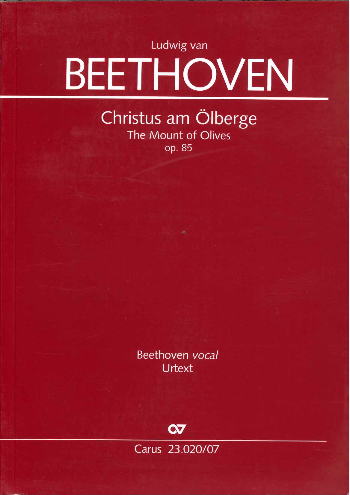 Beethoven, Christus am Olberge op. 85 (Carus)