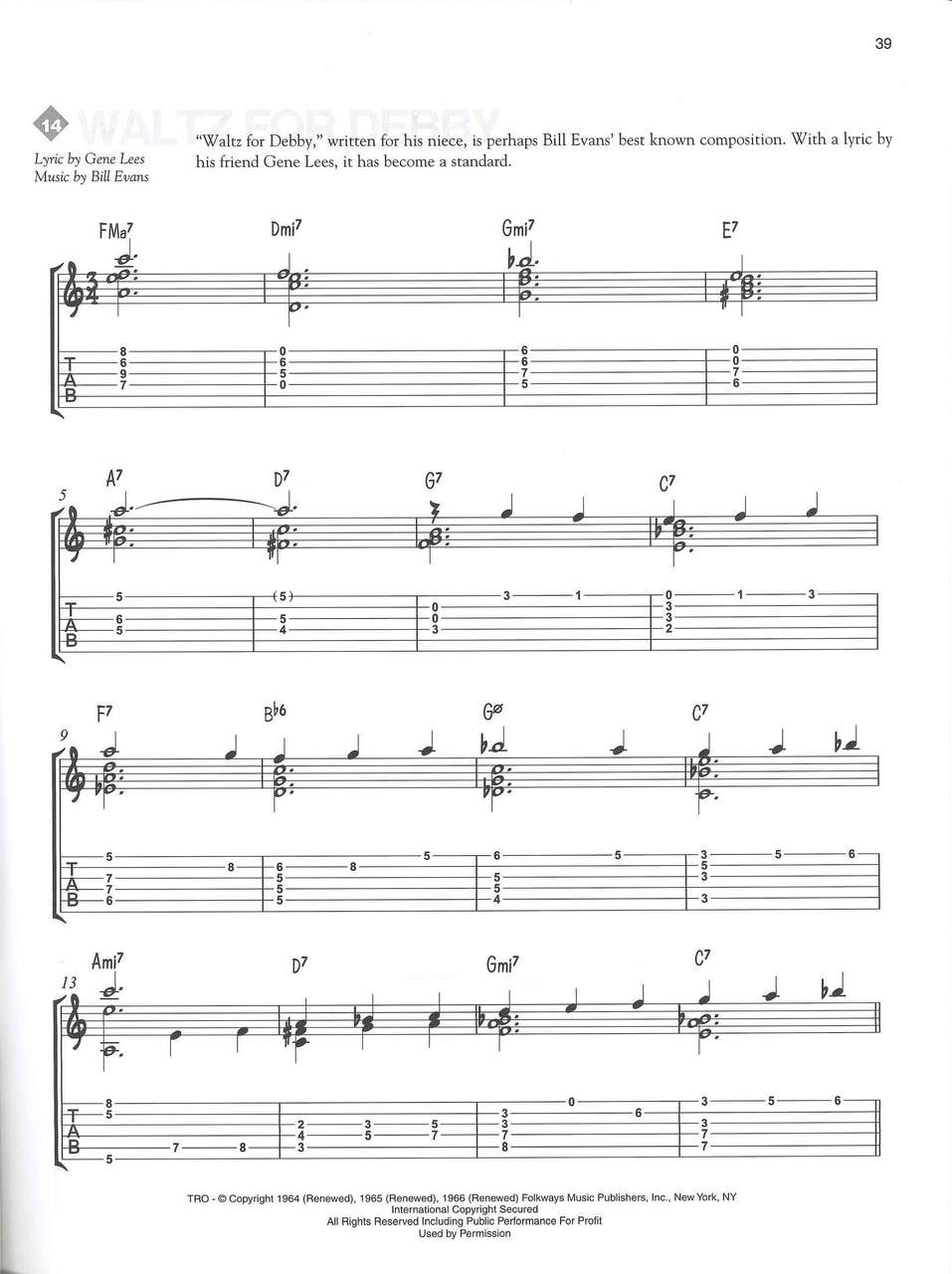 Evans, The Bill Evans Guitar Book (Hal Leonard)