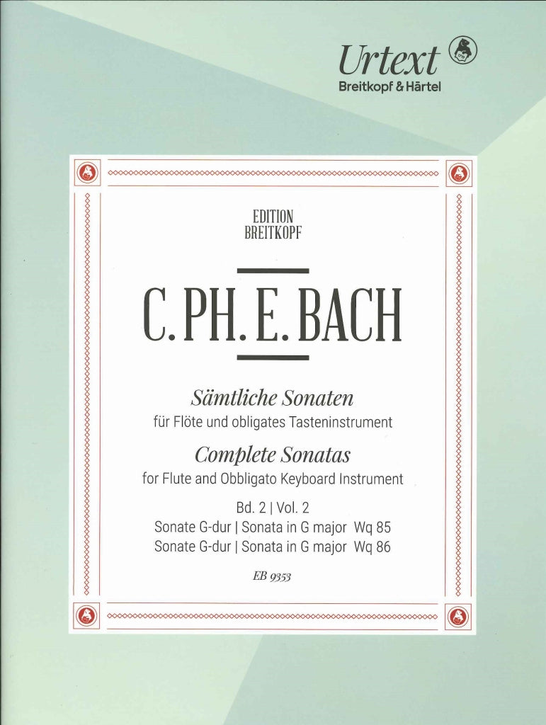 Bach,C.P.E., Sonatas Wq 85, 86 (Breitkopf)