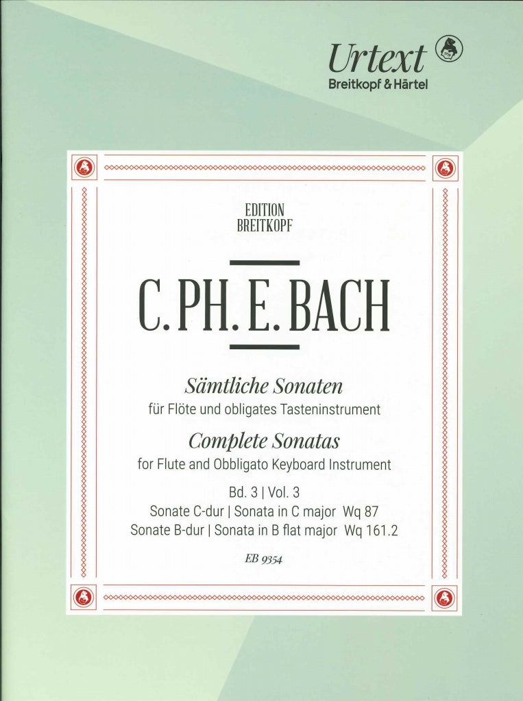 Bach,C.P.E., Sonatas Wq 87, 161/2 (Breitkopf)
