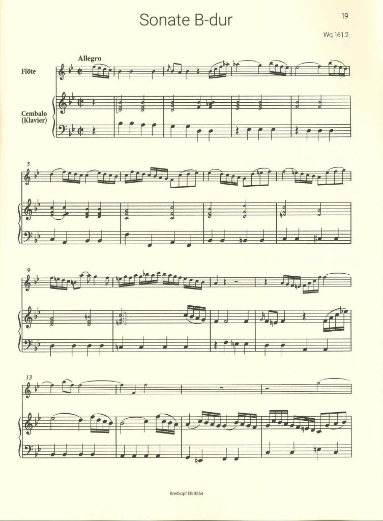 Bach,C.P.E., Sonatas Wq 87, 161/2 (Breitkopf)