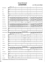 Wieniawski, Legende (Cl,Band) (De Haske)