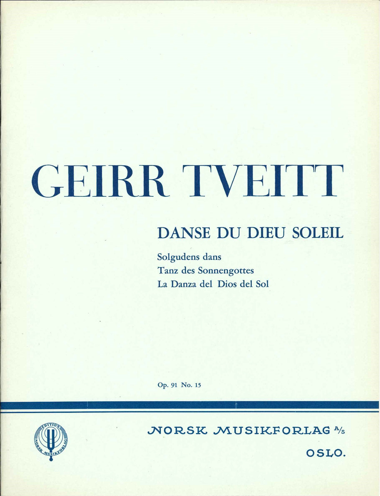 Tveitt, Danse du dieu soleil op. 91/15 (Norsk)