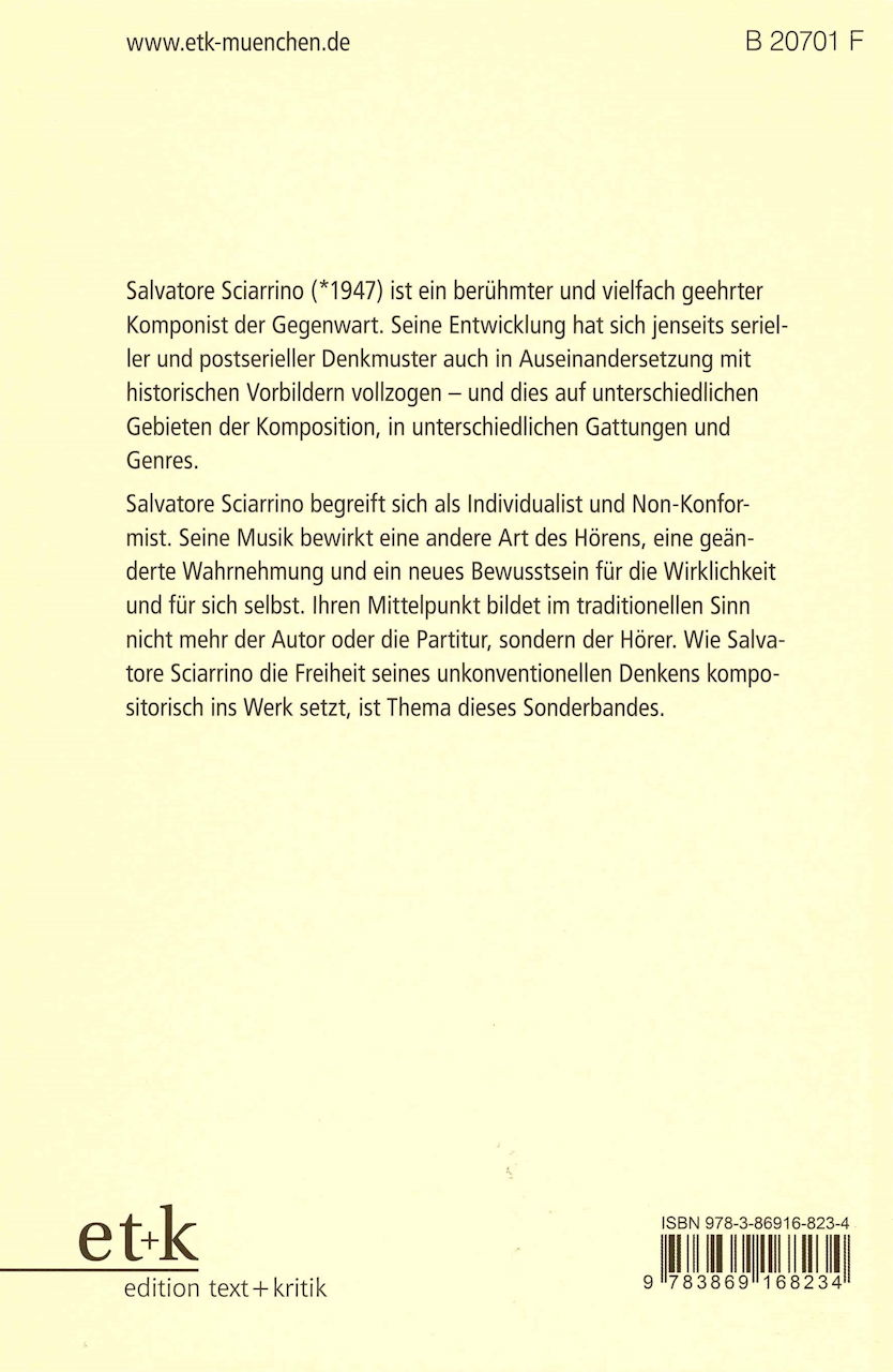 Tadday, Salvatore Sciarrino (Text + Kritik)