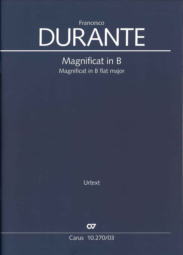 Durante, Magnificat (Vocal Score) (Carus)