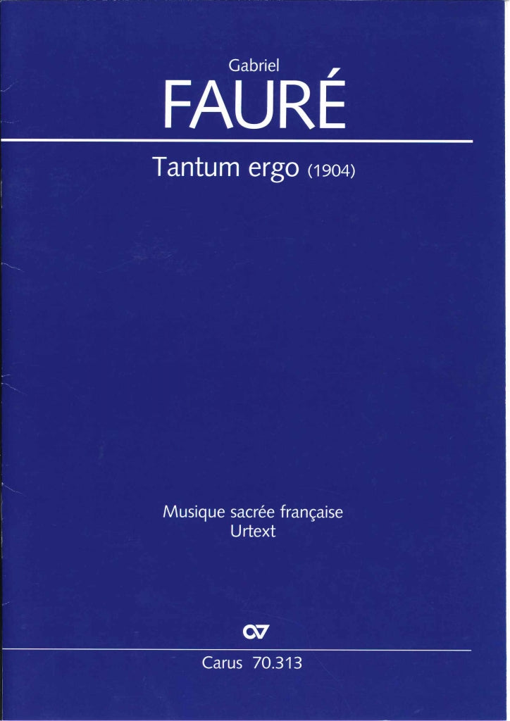 Faure, Tantum ergo in F (Score) (Carus)