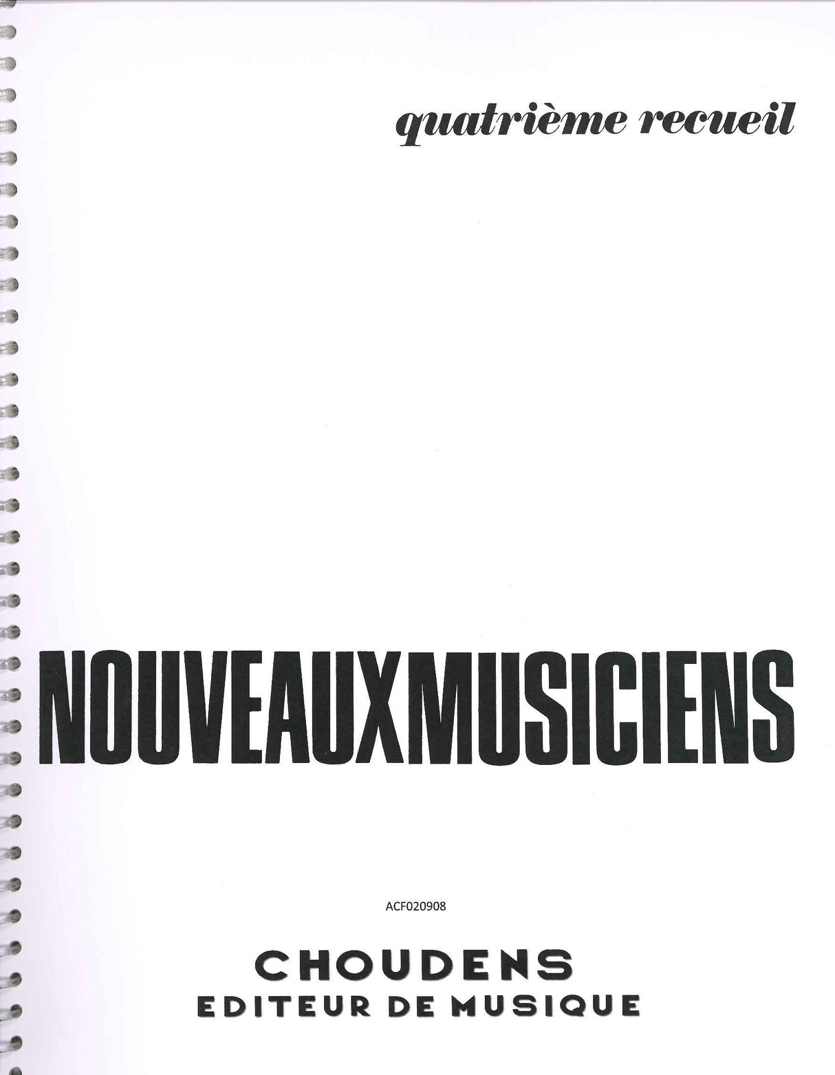Nouveaux Musiciens 4 (Choudens)