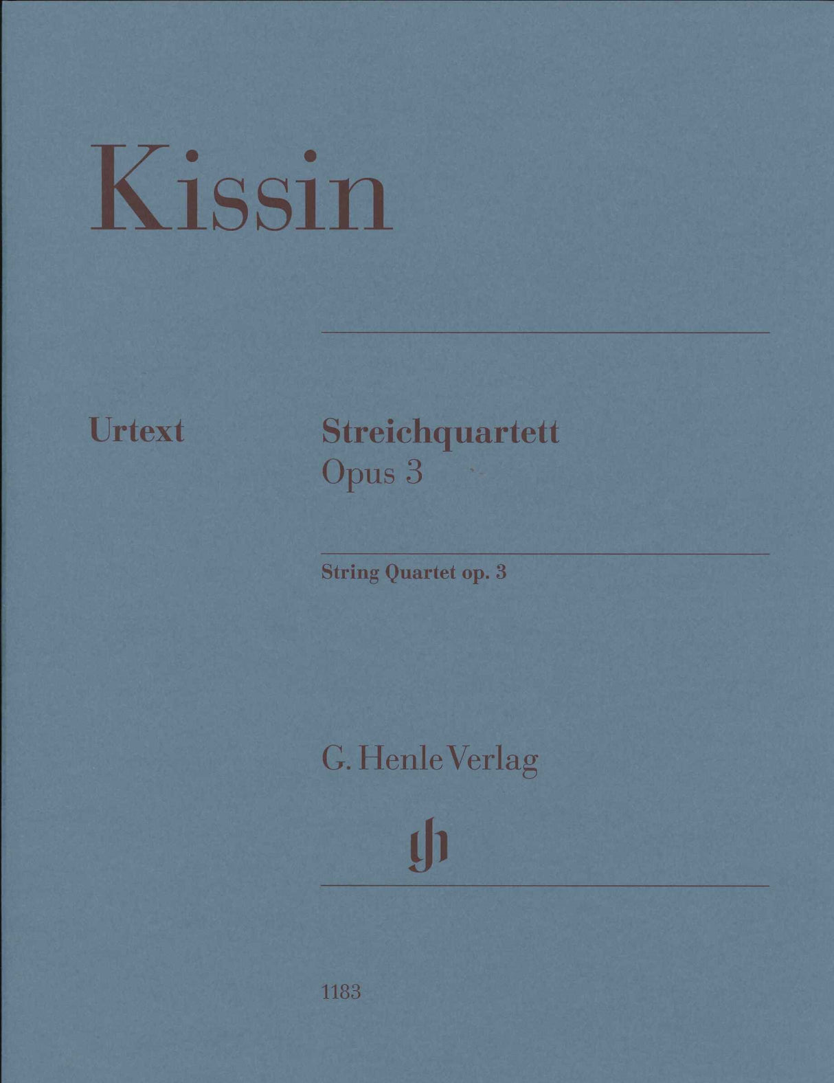 Kissin, String Quartet op. 3 (Henle)
