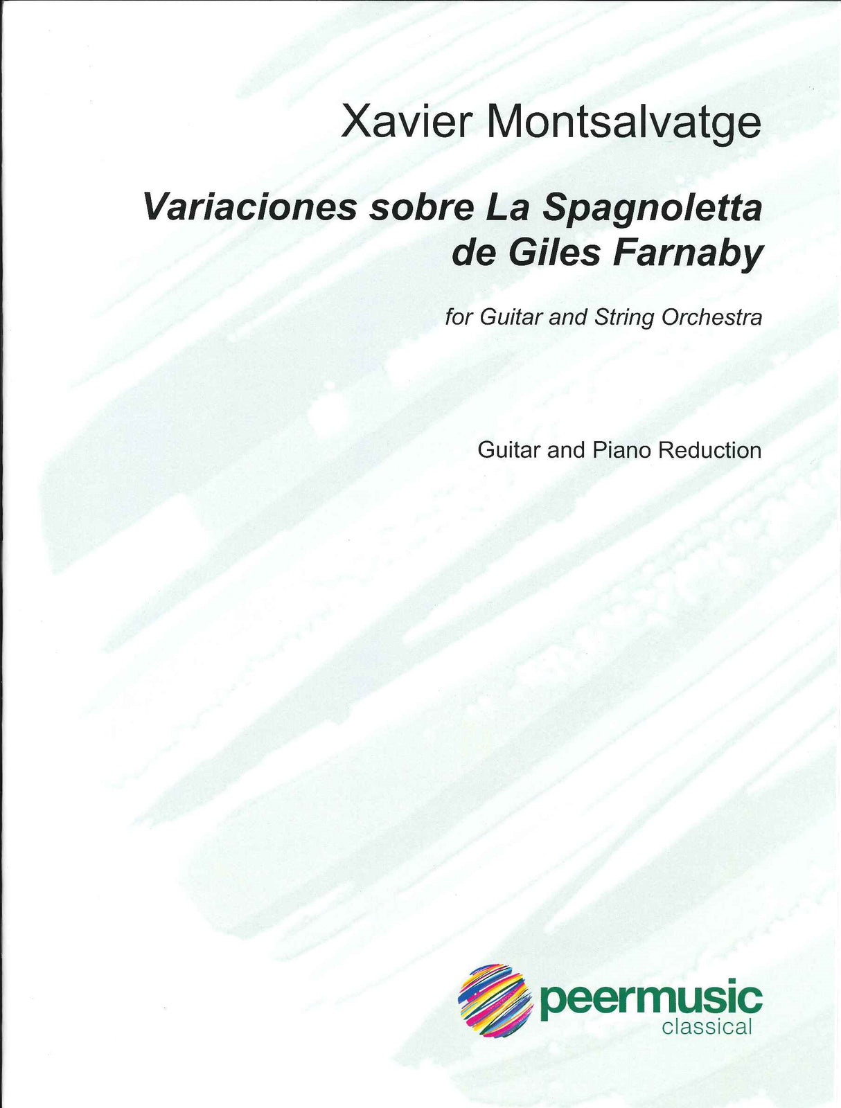 Montsalvatge, Variaciones La Spagnoletta (Peermusic)