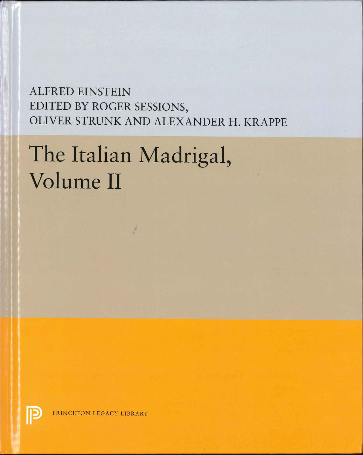 Italian Madrigal, vol. 2 (Princeton University Press)