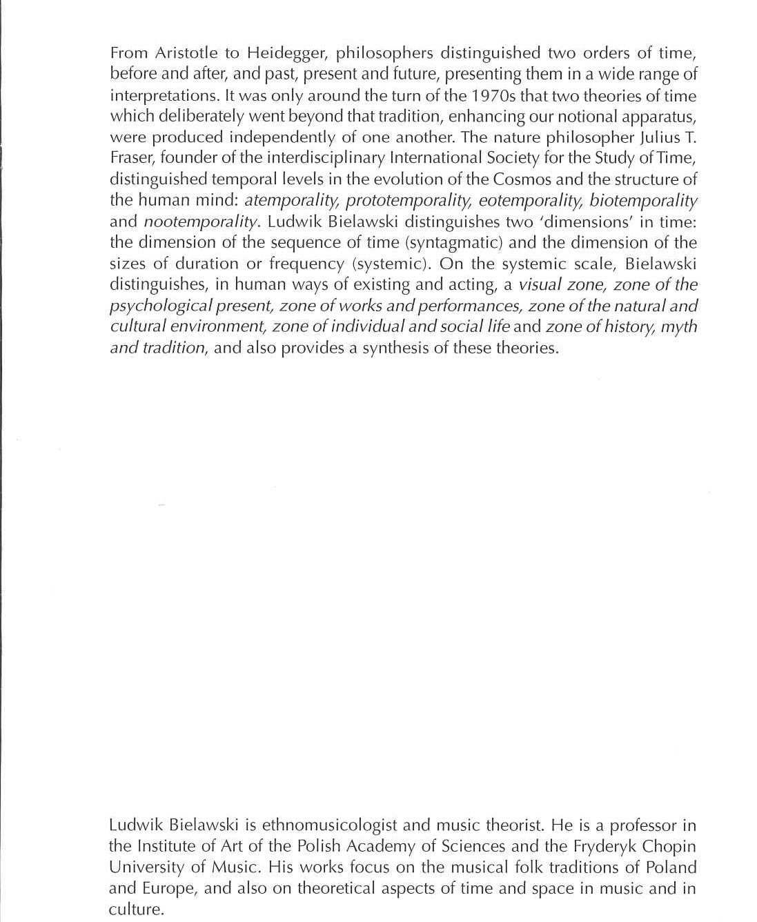 Bielawski, Time in Music and Culture (Peter Lang)