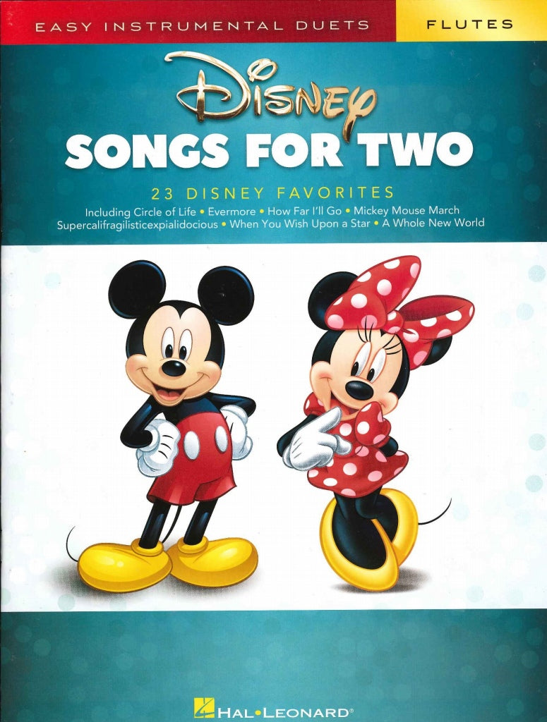 Disney Songs for Two (2Fl) (Hal Leonard)