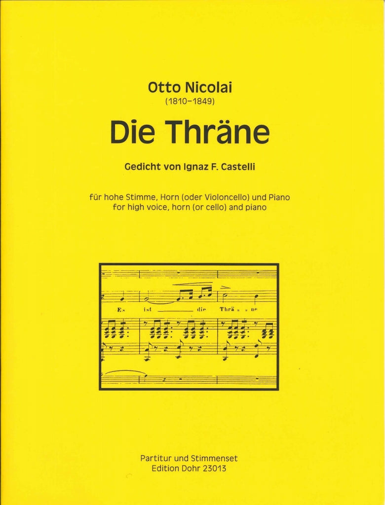 Nicolai, Thrane op. 30 (Vo,Hn/Vc,Pf) (Dohr)
