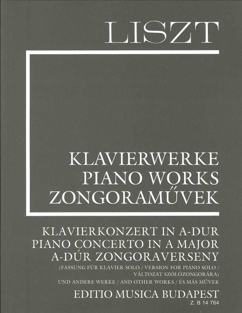 Liszt, Conc. No. 2 Solo ver etc (Sup 15) (Editio Musica Budapest)
