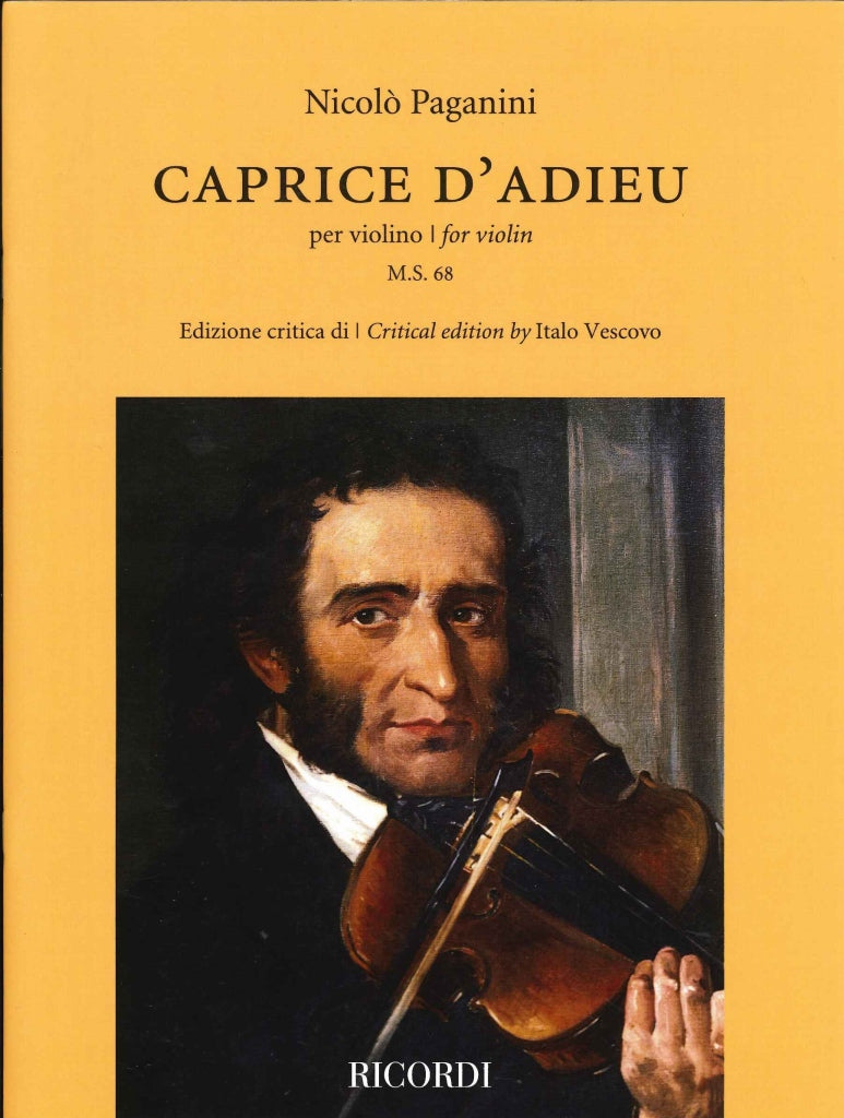 Paganini, Caprice d'adieu M.S. 68 (Ricordi)