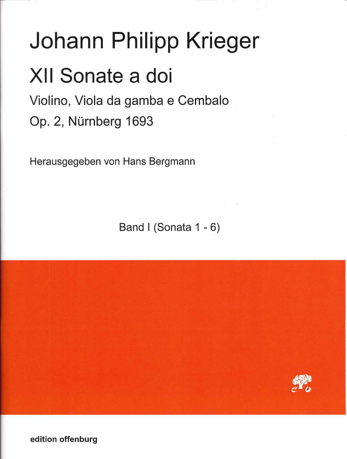 Krieger, 12 Sonate op. 2, I: 1-6 (Offenburg, Edition)