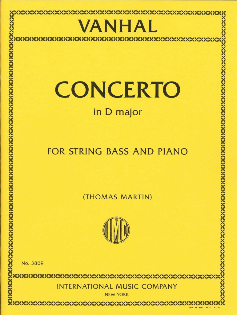 Vanhal, Concerto in D (IMC)