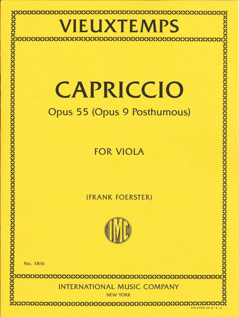Vieuxtemps, Capriccio op. posth (Solo) (IMC)