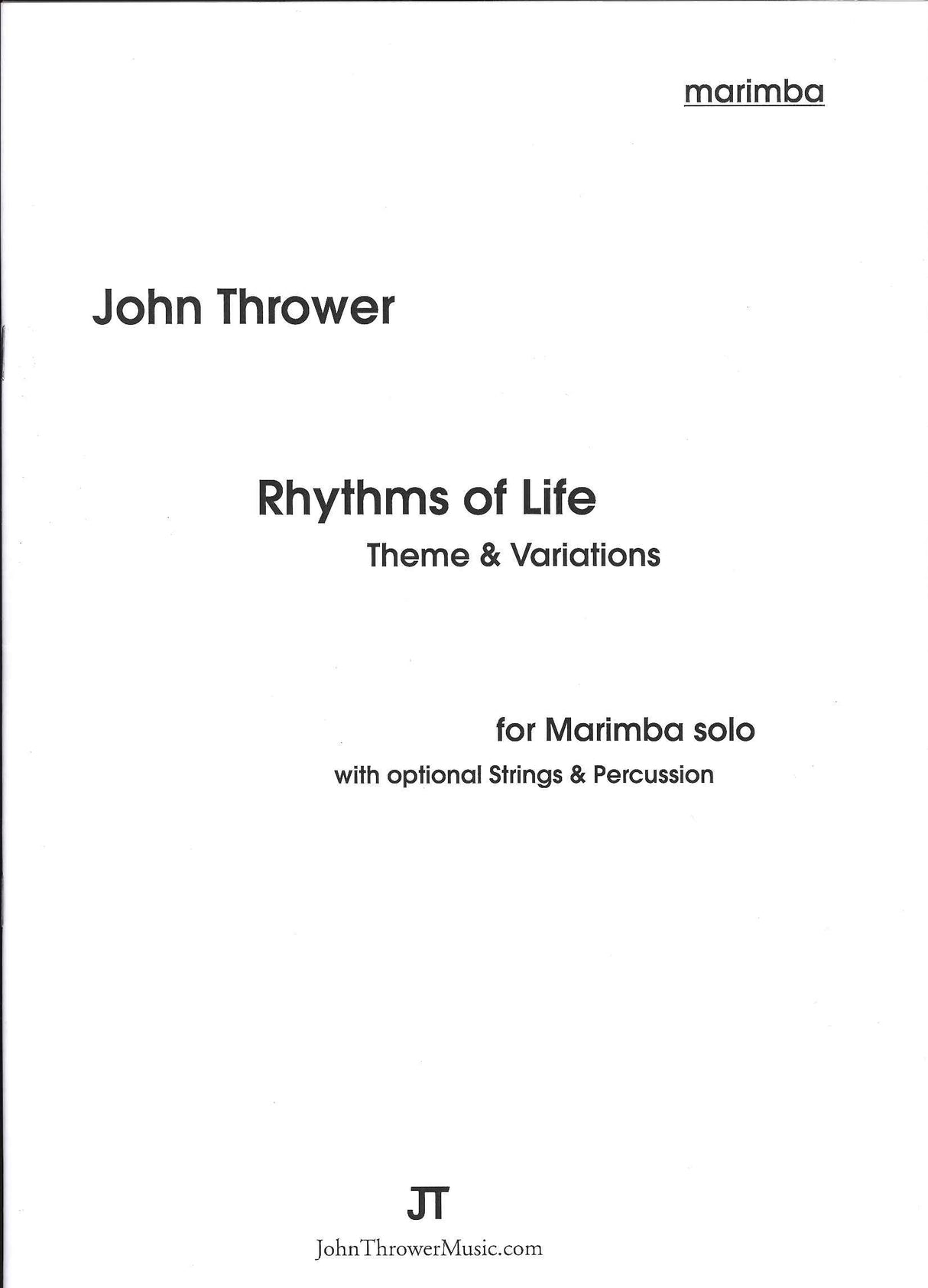 Thrower, Rhythms of Life: Marimba Solo (John Thrower Music)