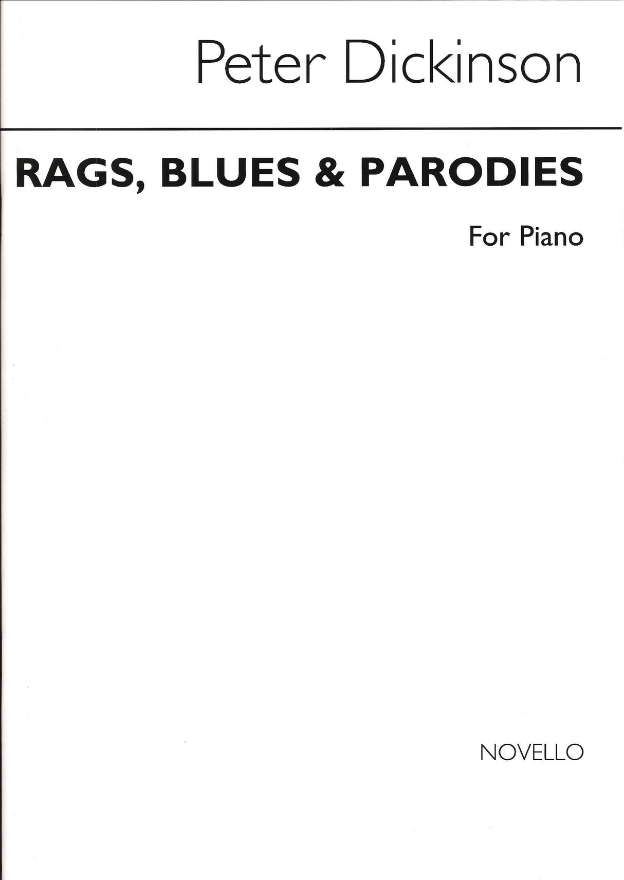 Dickinson, Rags, Blues and Parodies (Novello)