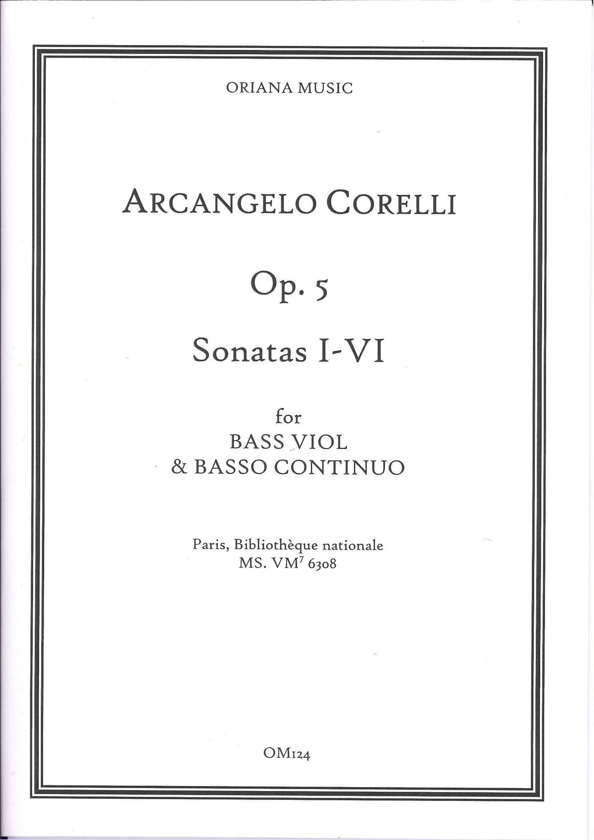 Corelli, Sonatas op. 5/1-6 (VdG,Bc) (Oriana Music)