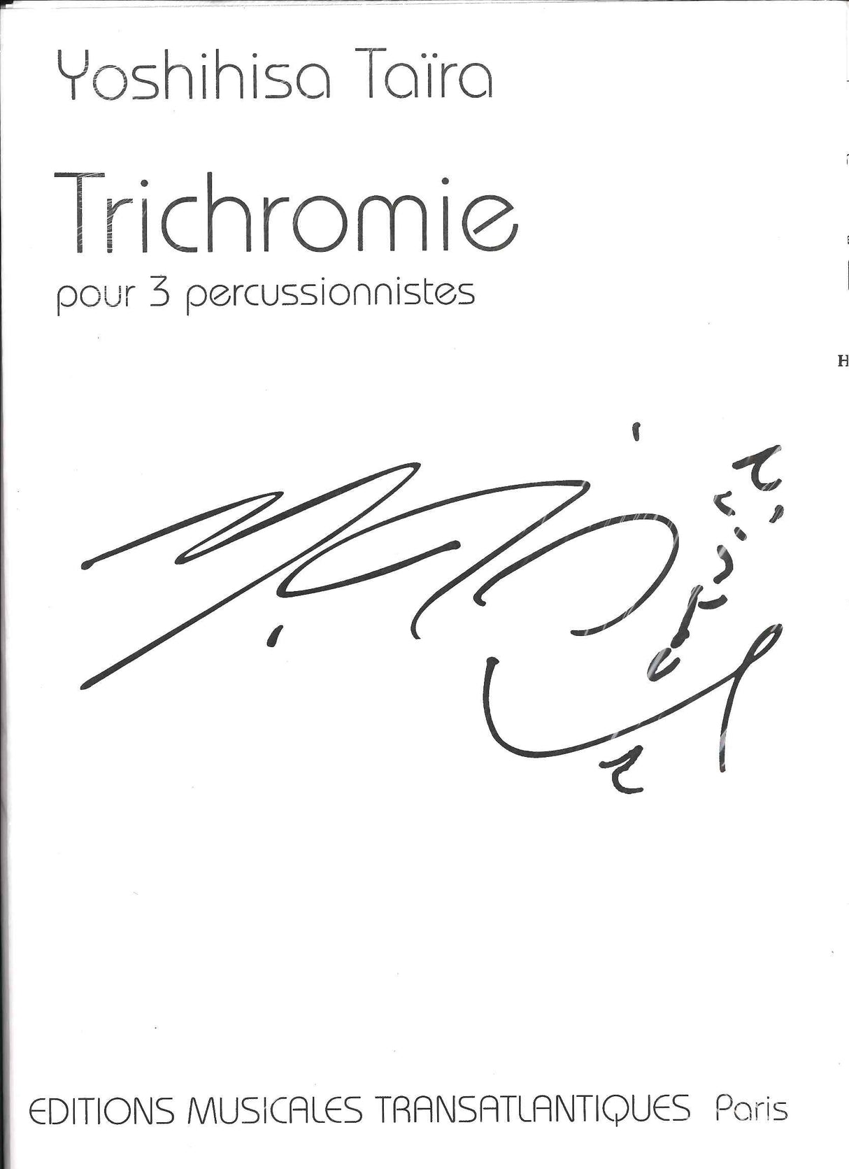 Taira, Trichromie (3-player Perc) (Transatlantiques)