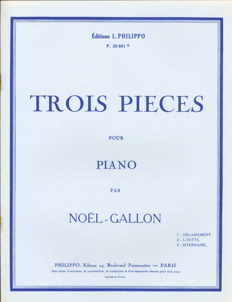 Noel-Gallon, 3 Pieces (Combre)