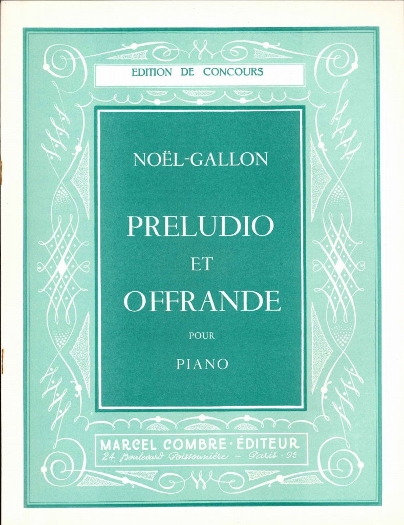Noel-Gallon, Preludio et Offrande (Combre)