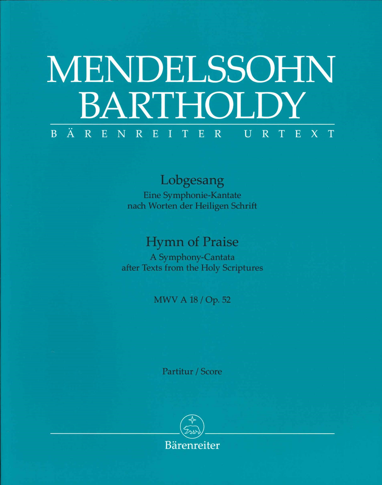 Mendelssohn, Lobgesang Full Score (Barenreiter)