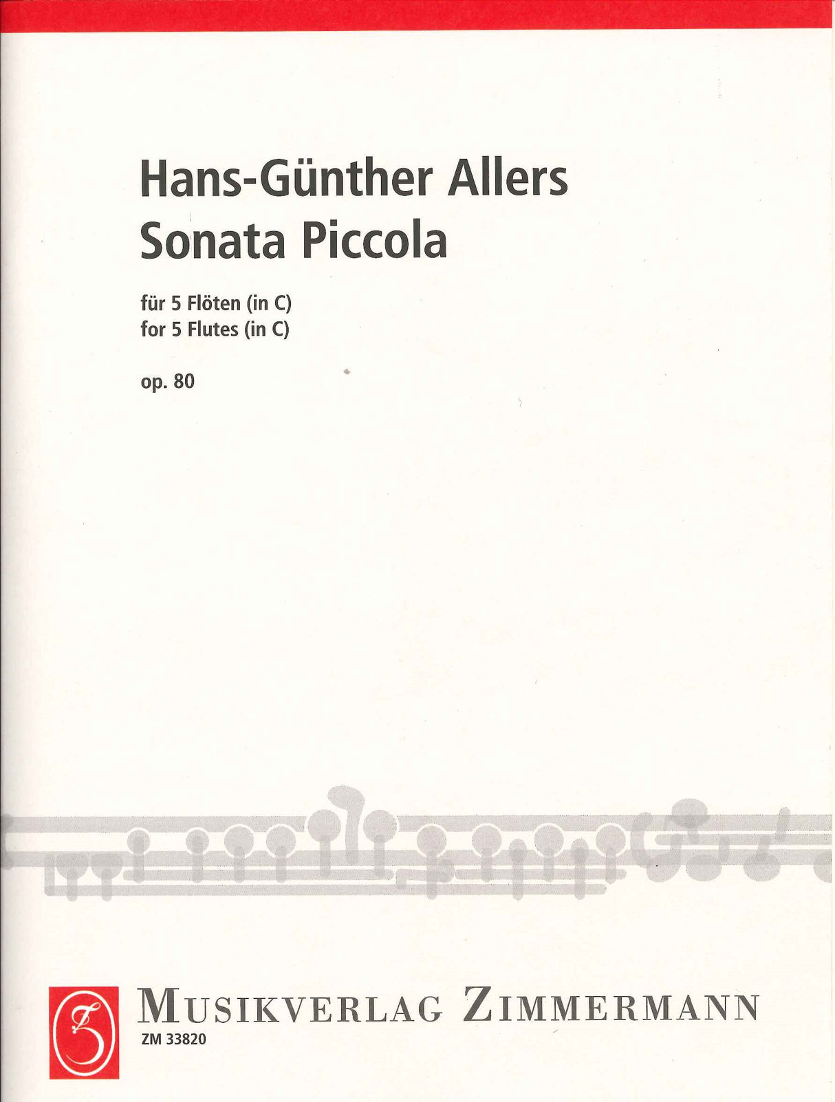Allers, Sonata piccola op. 80 (5Fl) (Zimmermann)