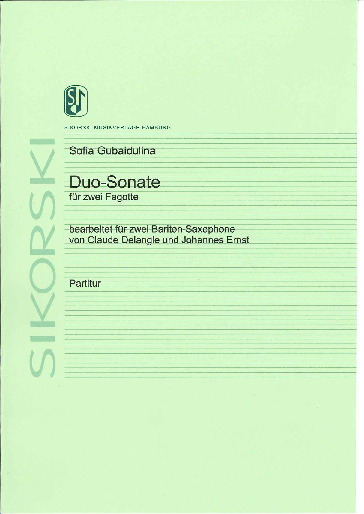 Gubaidulina, Duo-Sonate (2BrSax) (Sikorski)