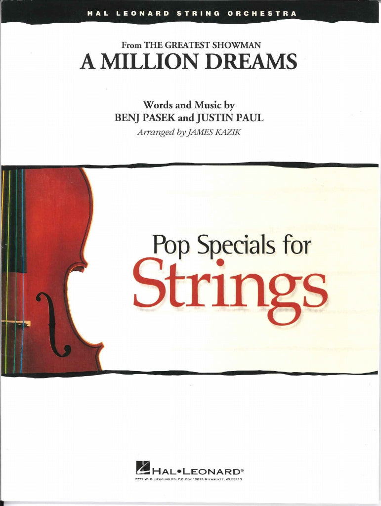A Million Dreams from Greatest Showman (Hal Leonard)