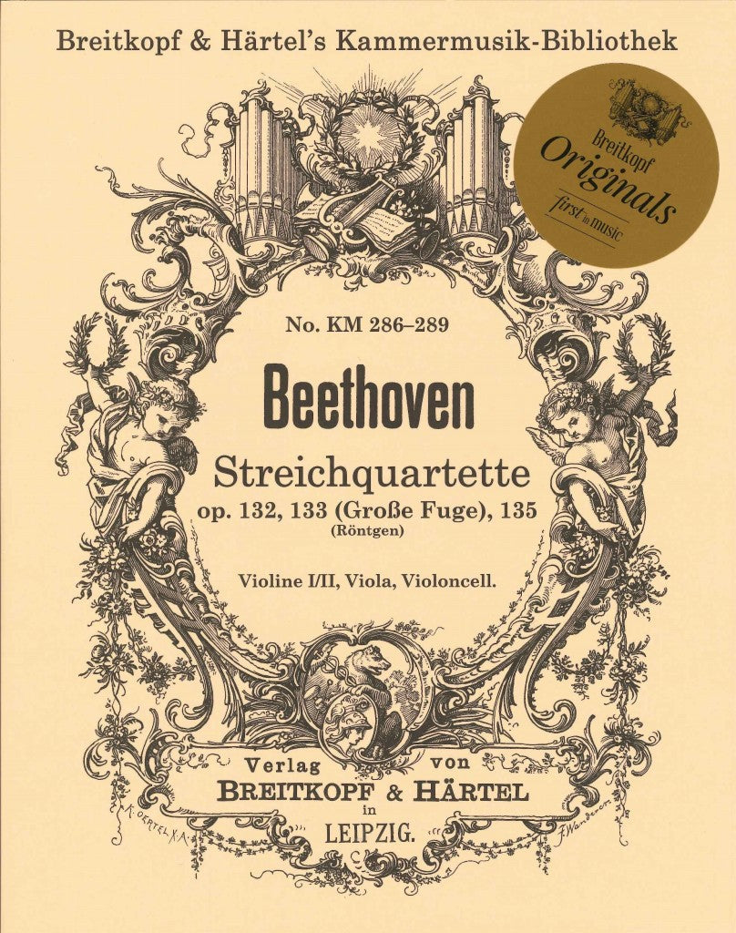 Beethoven, String Quartets op. 132-135 (Breitkopf)