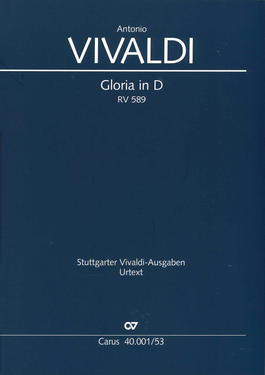 Vivaldi, Gloria RV 589 in D (rev.) (Carus)