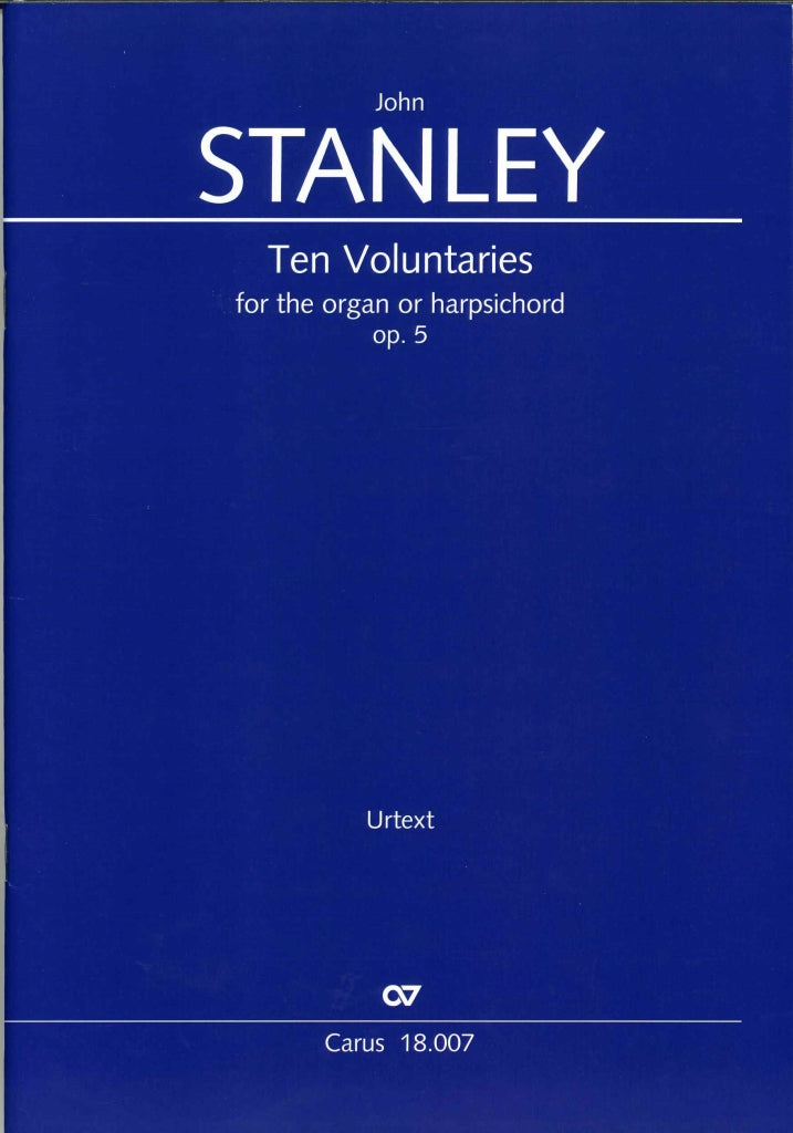 Stanley, 10 Voluntaries op. 5 (Carus)